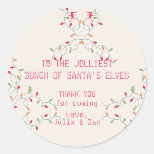 Friendsmas Jolliest Bunch Weihnachtsferien Party Runder Aufkleber