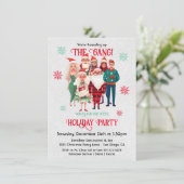 Friendsmas Office Costume Holiday Weihnachts-Party Einladung (Stehend Vorderseite)