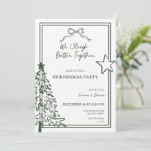 Friendsmas Party Einladung (Stehend Vorderseite)