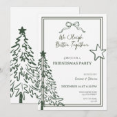Friendsmas Party Einladung (Vorne/Hinten)