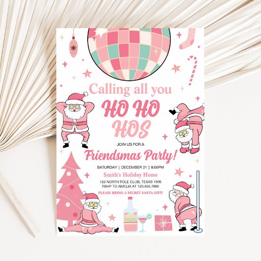 Friendsmas Santa Christmas Party Einladung