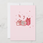 Friendsmas Santa Funny Ho Ho Hos Weihnachts-Party Einladung (Rückseite)