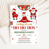 Friendsmas Santa Funny Weihnachts-Party Einladung
