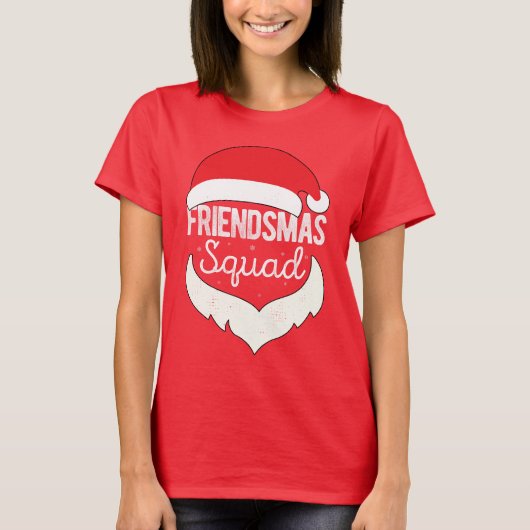 Friendsmas Squad Frohe Weihnachts-Party T-Shirt (Vorderseite)