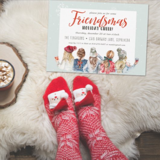 Friendsmas Weihnachtsfeier Einladung