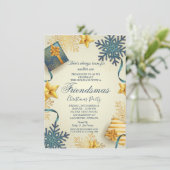 Friendsmas Weihnachtszeit-Party Einladung (Stehend Vorderseite)