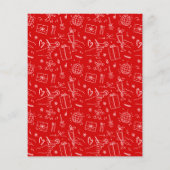 Friendsmas Whimsical Doodle Weihnachtsbudget Party (Rückseite)