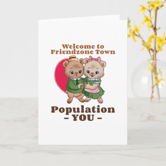 Friendzone Valentine Karte (Gelbe Blume)