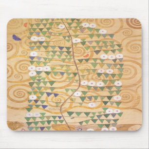 Fries-Baum Gustav Klimt der Leben-Mausunterlage Mousepad