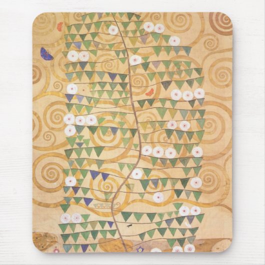 Fries-Baum Gustav Klimt der Leben-Mausunterlage Mousepad (Vorne)