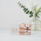 Fries Beauty Nail Artist Nagelsalon Visitenkarte (Stehend Vorderseite)