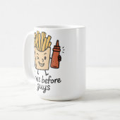 Fries Before Guys Kaffeetasse (Vorderseite Links)