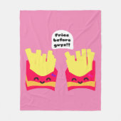 Fries Before Typ! Fleecedecke (Vorderseite)