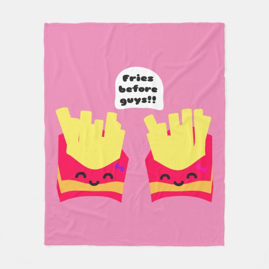 Fries Before Typ! Fleecedecke (Vorderseite)