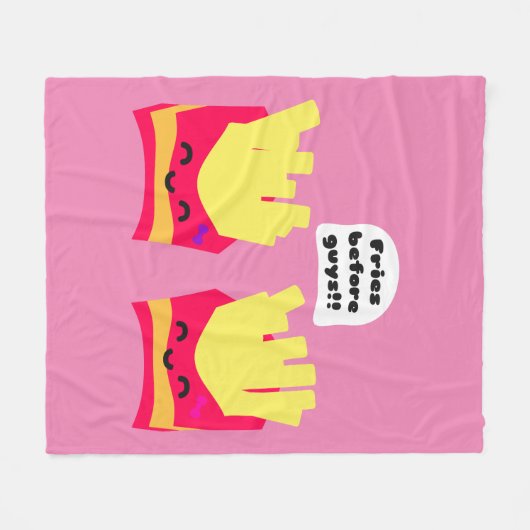 Fries Before Typ! Fleecedecke (Vorderseite (Horizontal))