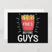 Fries Before Typ Funny Gift Food Lover Valentines Postkarte (Vorne/Hinten)