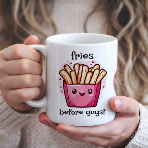 Fries Before Typ Galentines FotoCollage Kaffeetasse