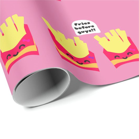 Fries Before Typ! Geschenkpapier (Rolleneckpunkt)