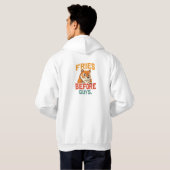 "Fries Before Typ" Hoodie (Schwarz voll)