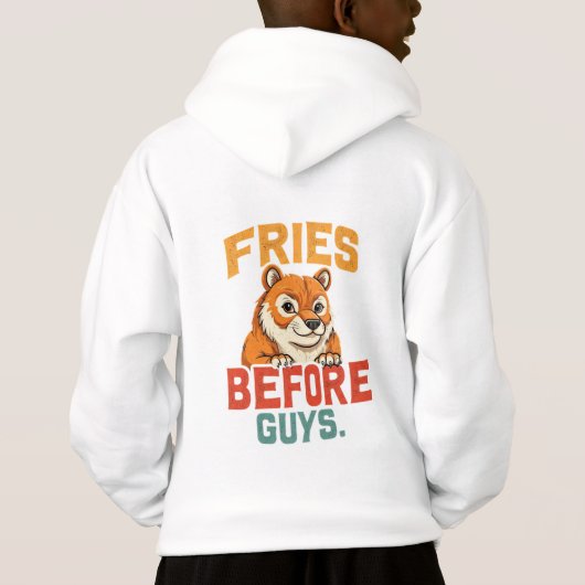 "Fries Before Typ" Hoodie (Rückseite)