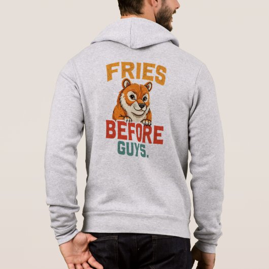 "Fries Before Typ" Hoodie (Rückseite)