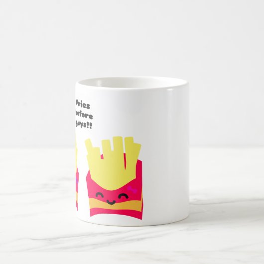 Fries Before Typ! Kaffeetasse (Mittel)