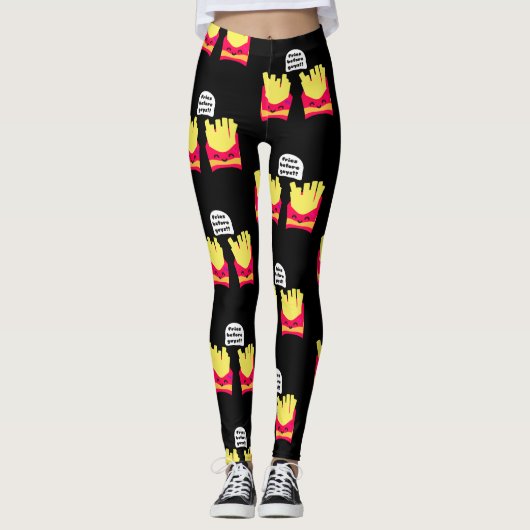 Fries Before Typ! Leggings (Vorderseite)