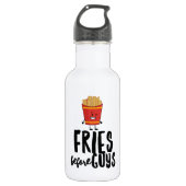 Fries Before Typ Wasserflasche (18 oz), weiß (Vorderseite)