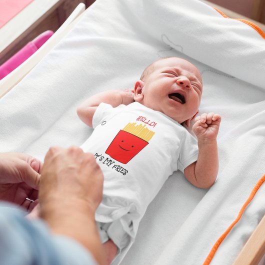 Fries Cartoon Baby Strampler