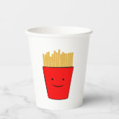 Fries Cartoon Paper Cup Pappbecher (Vorderseite)