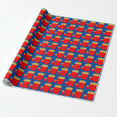 Fries Cartoon Wrapping Paper Geschenkpapier (Ungerollt)