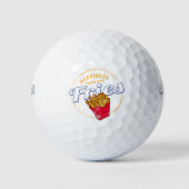 Fries Chips Snack Vintages Potato oder Französisch Golfball (Vorderseite)