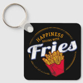 Fries Chips Snack Vintages Potato oder Französisch Schlüsselanhänger (Vorderseite)