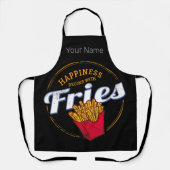 Fries Chips Snack Vintages Potato oder Französisch Schürze (Vorderseite)