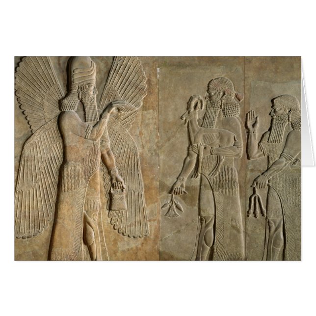 Fries, das einen winged Geist darstellt (Vorderseite (Horizontal))