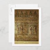 Fries der Bogenschützen des persischen Schutzes Postkarte (Vorne/Hinten)