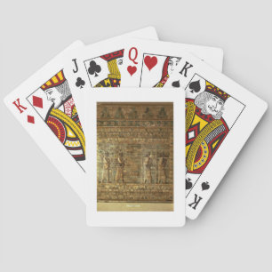 Fries der Bogenschützen des persischen Schutzes Spielkarten