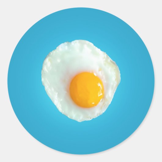 Fries Egg Runder Aufkleber (Vorderseite)