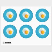 Fries Egg Runder Aufkleber (Blatt)