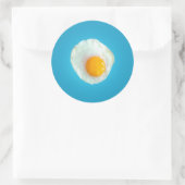 Fries Egg Runder Aufkleber (Tasche)