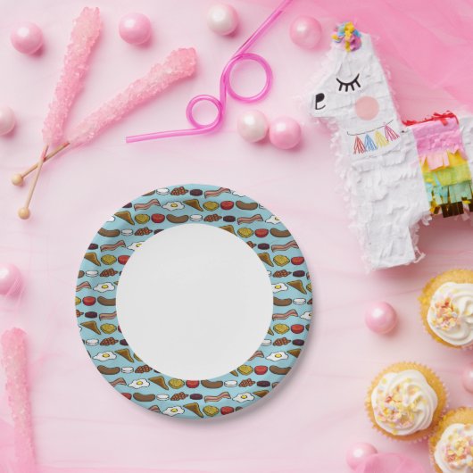 Fries Frühstück Pappteller (Party)