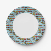 Fries Frühstück Pappteller (Vorderseite)