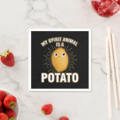 Fries Funny Puns Foodies Food Lovers Gift My Spiri Serviette (Beispiel)