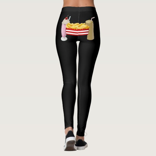 Fries gehen mit den schüttelnden Leggings. Leggings (Rückseite)