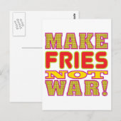 Fries machen postkarte (Vorne/Hinten)