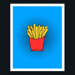 Fries Pop Art Poster<br><div class="desc">Mit diesem Fries Pop Art Poster können Sie Ihren Raum mit viel Spaß und Geschmack bereichern! Mit einem kühnen und spielerischen Design verwandelt dieses Kunstwerk die klassischen Pommes Frites in ein lebendiges Meisterwerk. Ideal für Küchen, Speisesäle oder alle Zimmer, die einen Pop von Farbe und Persönlichkeit benötigen. Ob Fastfood oder...</div>