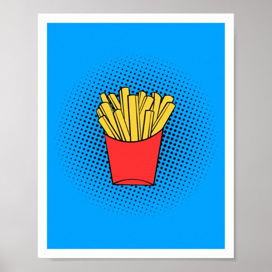 Fries Pop Art Poster (Vorne)