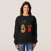 Fries Potato Bro French Fries Sweatshirt (Vorne ganz)