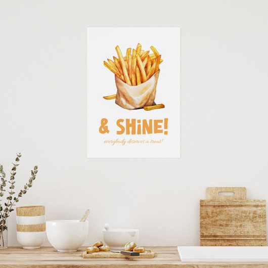 Fries & shine poster (Küche)