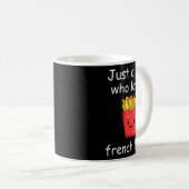 Fries Shirt Funny French Fries Lover Cool French F Kaffeetasse (VorderseiteRechts)